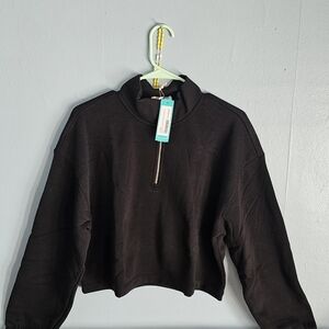 Z Supply Black Crop Top